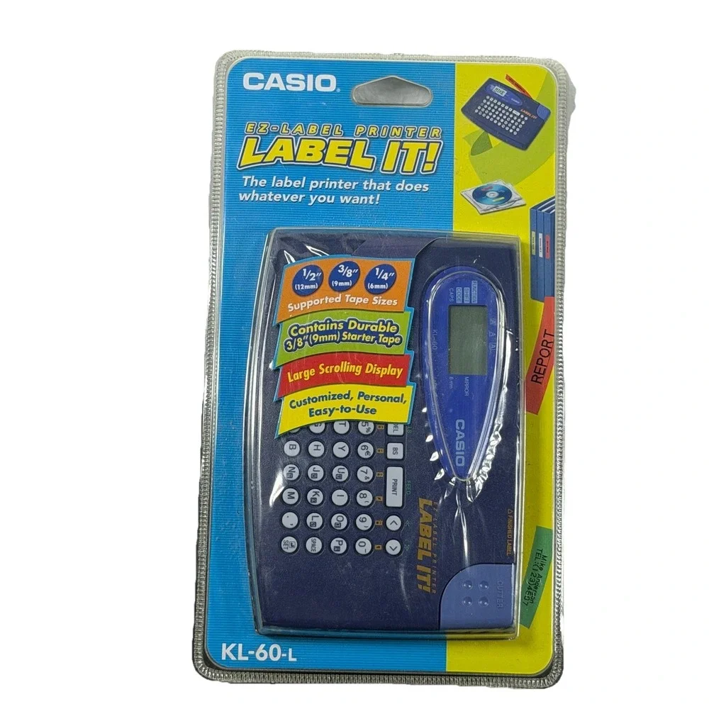Casio KL-60L Label Maker Thermal Printer New In Box Sealed